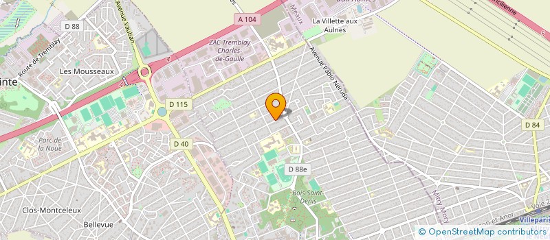 localisation de l'entreprise SCI WALID IMMO à TREMBLAY-EN-FRANCE