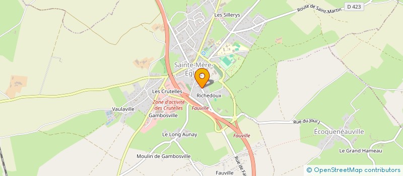 localisation de l'entreprise SCI WALK AMONG HEROES  SAINTE-MERE-EGLISE