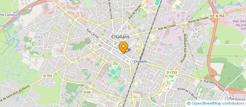 localisation de l'entreprise SCI WALKER à CHALLANS