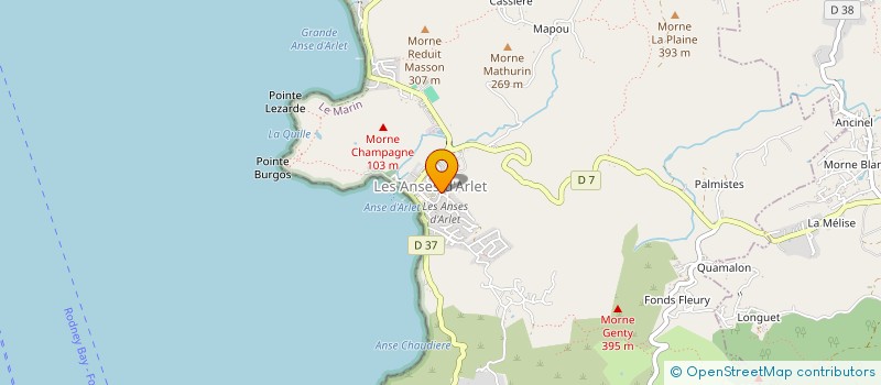 localisation de l'entreprise SCI WALLABY  LES ANSES-D'ARLET