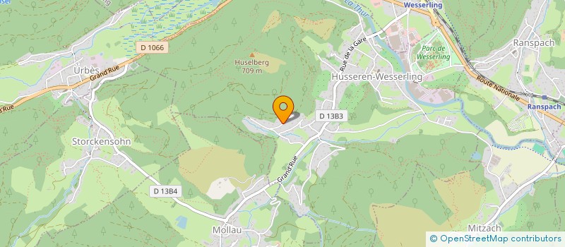 localisation de l'entreprise SCI WALLISER HUSSEREN  HUSSEREN-WESSERLING