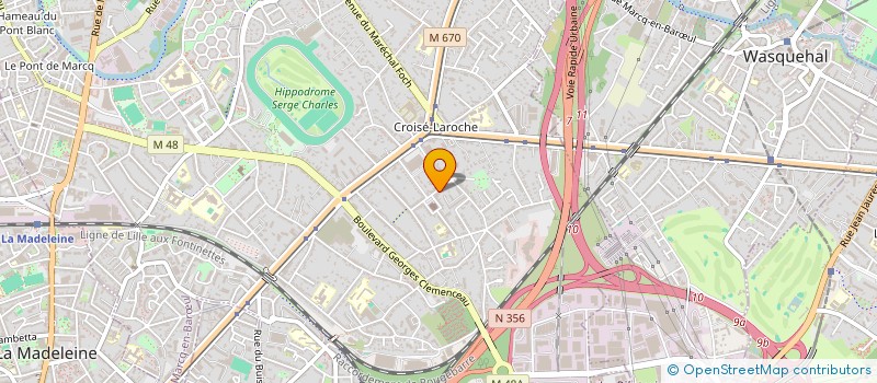 localisation de l'entreprise SCI WALLON à MARCQ-EN-BARŒUL