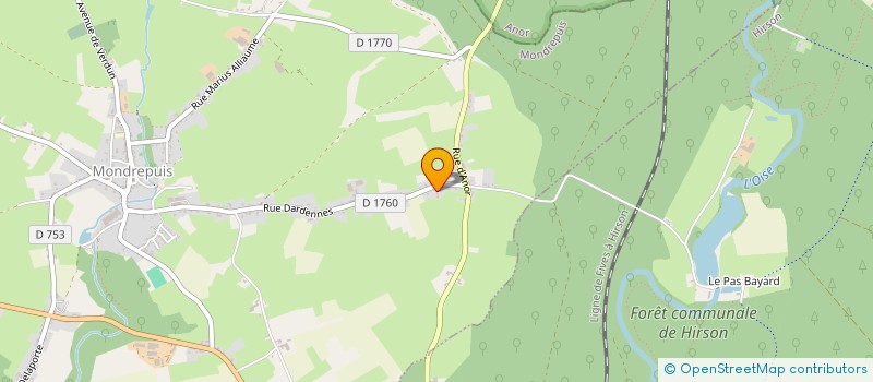 localisation de l'entreprise SCI WALLONIE INVEST  MONDREPUIS