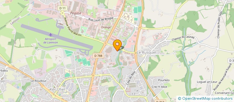 localisation de l'entreprise SCI WALRAET SAINT-MARTIN  LANNION