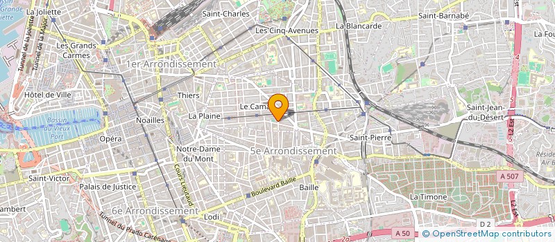 localisation de l'entreprise SCI WALSH à MARSEILLE