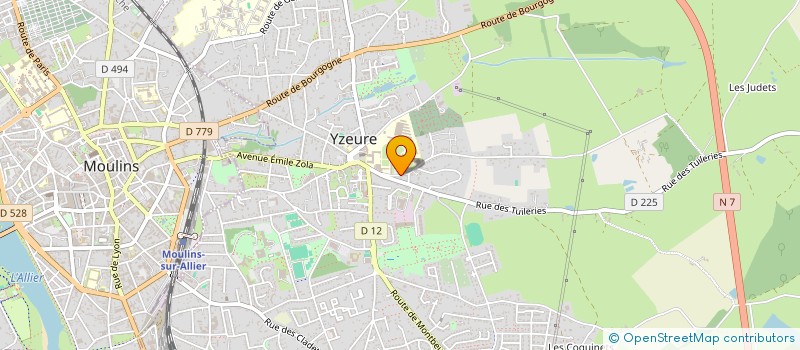 localisation de l'entreprise SCI WALTER  YZEURE