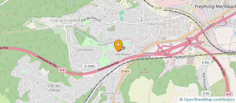 localisation de l'entreprise SCI WALTER  HOMBOURG-HAUT