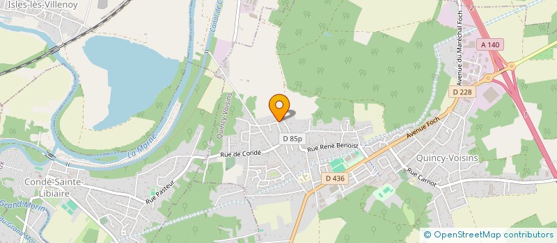 localisation de l'entreprise SCI WAN  QUINCY-VOISINS