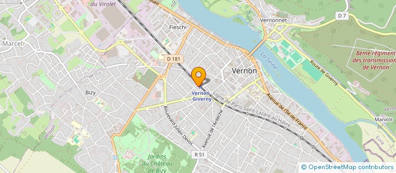 localisation de l'entreprise SCI WAN FOREST  VERNON