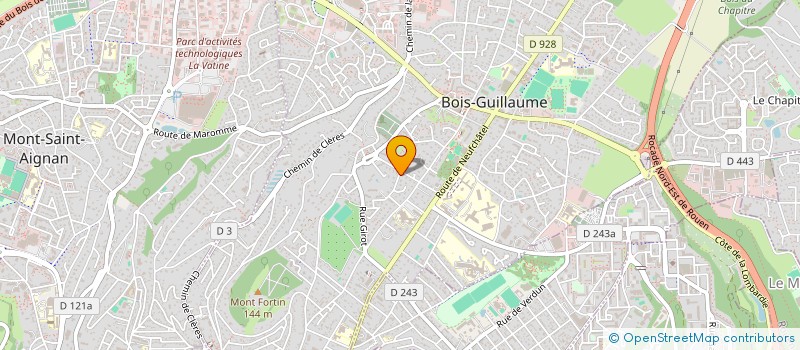 localisation de l'entreprise SCI WANDHILDE à BOIS-GUILLAUME