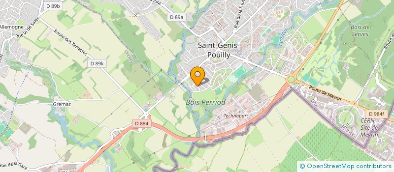 localisation de l'entreprise SCI WANG à SAINT-GENIS-POUILLY