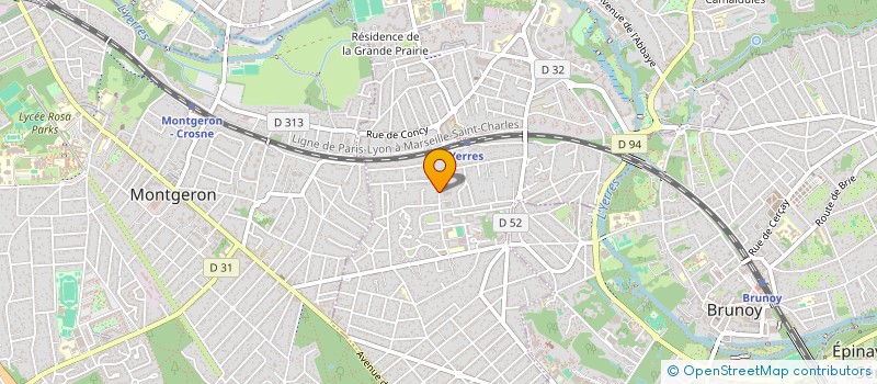 localisation de l'entreprise SCI WANG CORP  YERRES