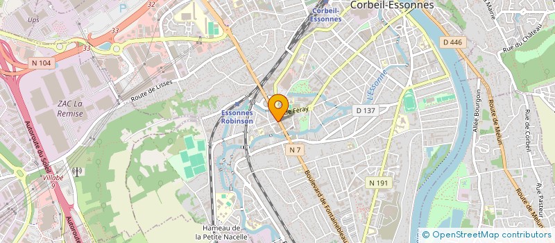 localisation de l'entreprise SCI WANT à CORBEIL-ESSONNES