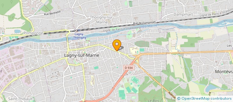 localisation de l'entreprise SCI WAP  LAGNY-SUR-MARNE