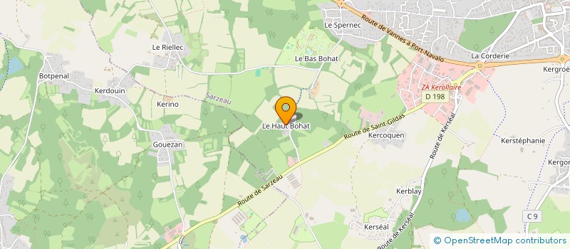 localisation de l'entreprise SCI WARAOG  SARZEAU