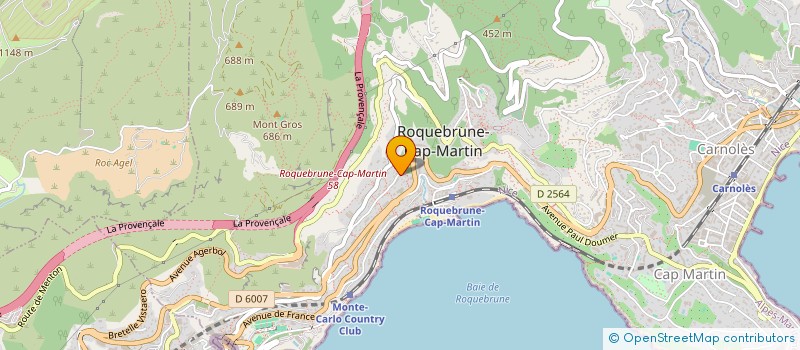 localisation de l'entreprise SCI WARD à ROQUEBRUNE-CAP-MARTIN
