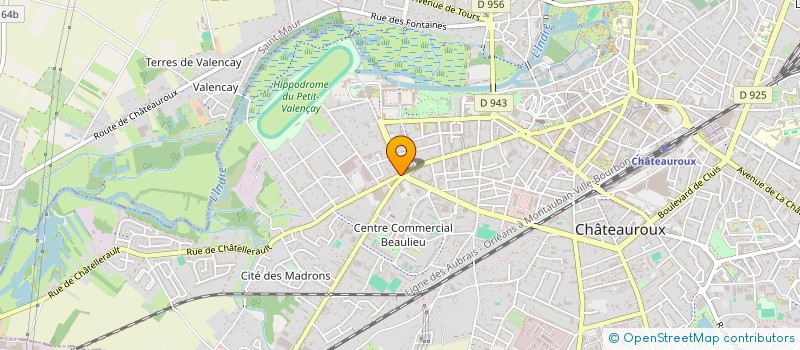 localisation de l'entreprise SCI WARDI à CHATEAUROUX