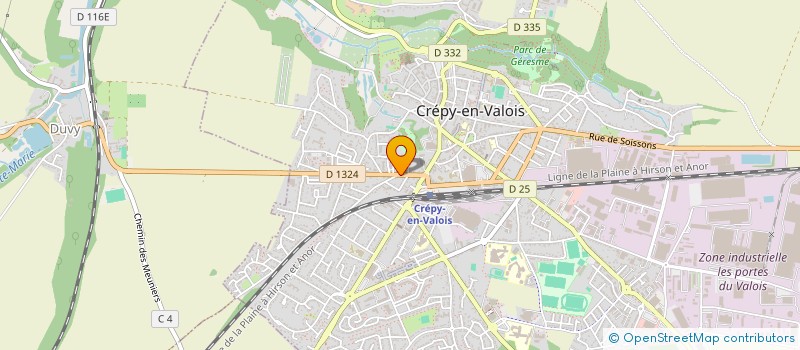 localisation de l'entreprise SCI WAREE  CREPY-EN-VALOIS