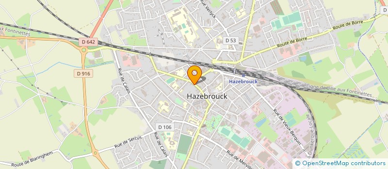 localisation de l'entreprise SCI WAREIN  HAZEBROUCK