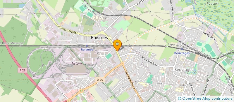 localisation de l'entreprise SCI WARIN DELOBEL DELANNAY  RAISMES