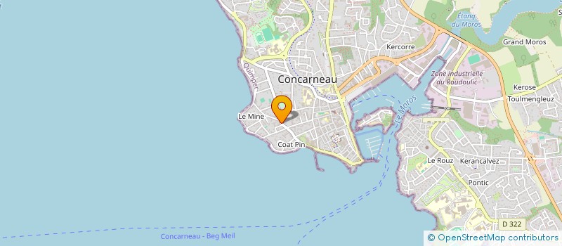 localisation de l'entreprise SCI WARKED NEON  CONCARNEAU