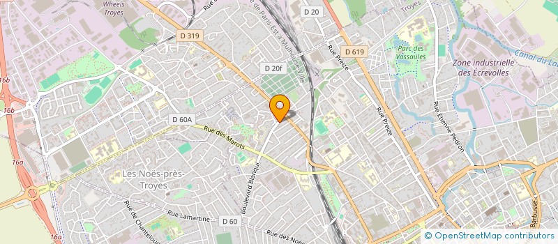 localisation de l'entreprise SCI WARM à TROYES