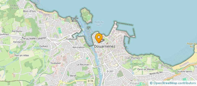 localisation de l'entreprise SCI WASHINGTON  DOUARNENEZ