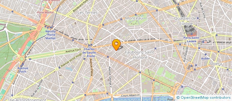 localisation de l'entreprise SCI WASHINGTON ANTOINE D'URSEL  PARIS