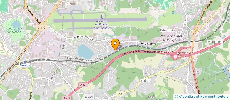 localisation de l'entreprise SCI WASHOUGAL  ANGLET