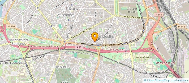 localisation de l'entreprise SCI WASQUEHAL ROSA BONHEUR à LILLE