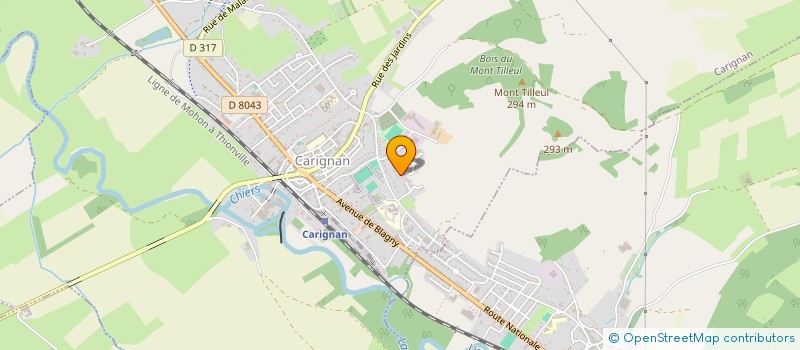 localisation de l'entreprise SCI WATELET FRANCOIS GERARD  CARIGNAN