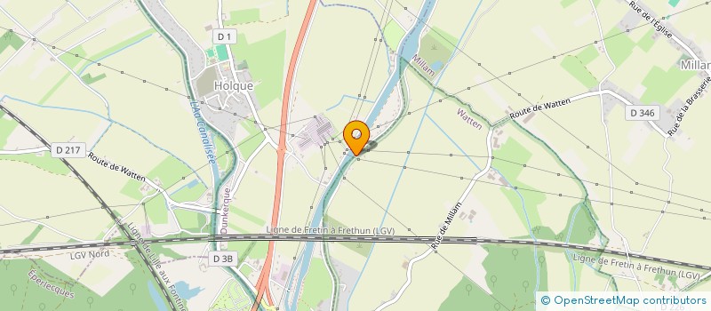 localisation de l'entreprise SCI WATENDAM  HOLQUE