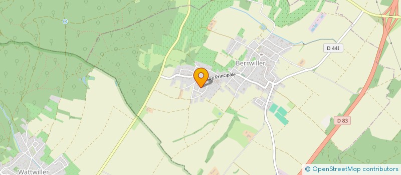 localisation de l'entreprise SCI WATT  BERRWILLER