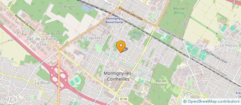 localisation de l'entreprise SCI WATTEAU  MONTIGNY-LES-CORMEILLES