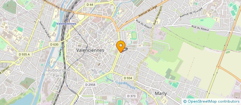 localisation de l'entreprise SCI WATTEAU  VALENCIENNES