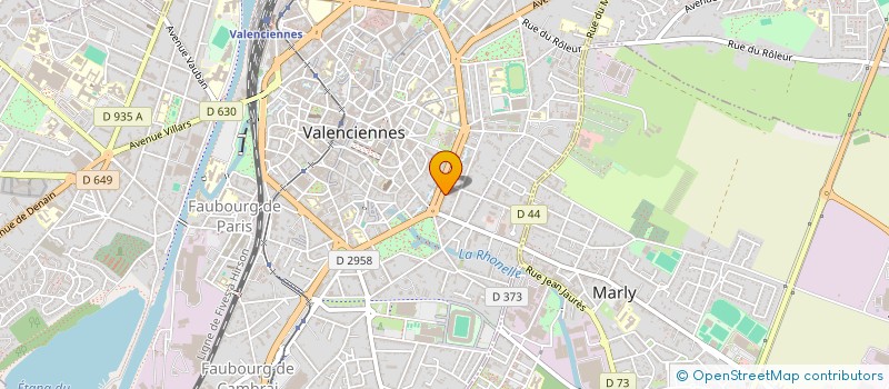 localisation de l'entreprise SCI WATTEAU à VALENCIENNES