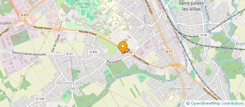 localisation de l'entreprise SCI WATTEAU  ROSIERES-PRES-TROYES