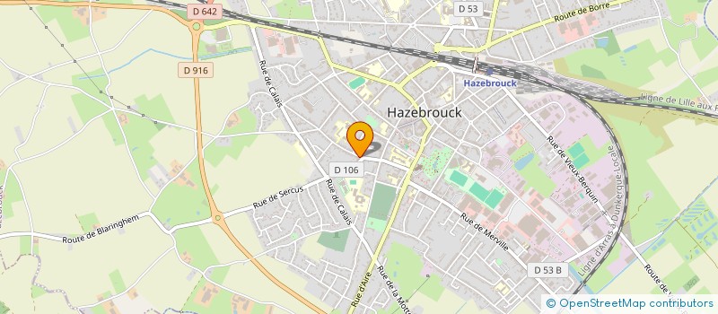 localisation de l'entreprise SCI WATVAN-IMO  HAZEBROUCK