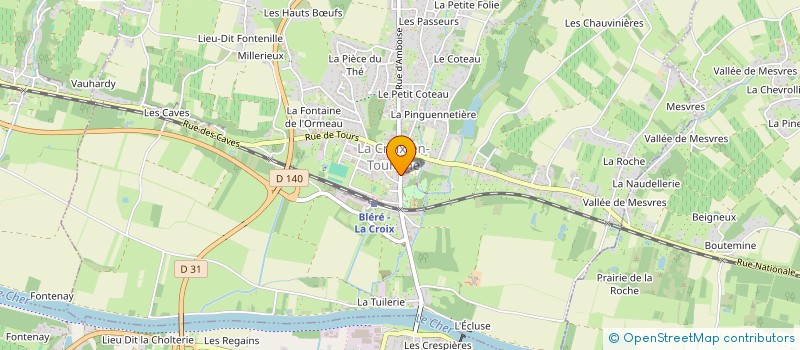 localisation de l'entreprise SCI WAUQUIER à LA CROIX-EN-TOURAINE