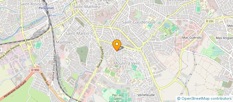 localisation de l'entreprise SCI WAUTERS  PERPIGNAN