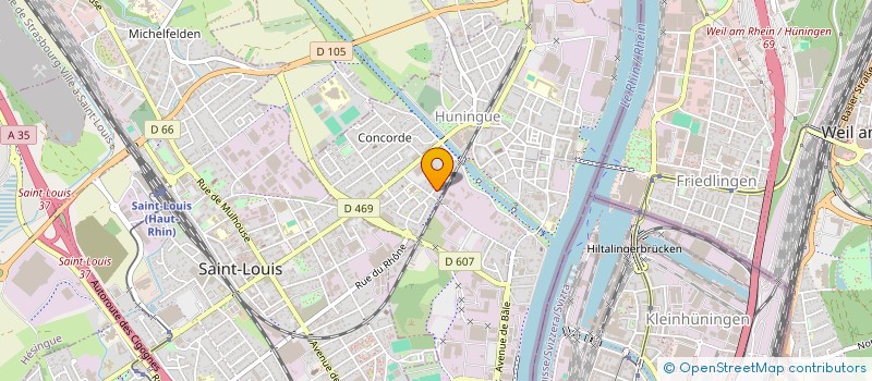 localisation de l'entreprise SCI WAUTHIER 2  HUNINGUE