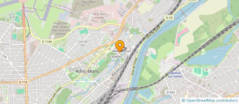 localisation de l'entreprise SCI WAUTHIER à ATHIS-MONS