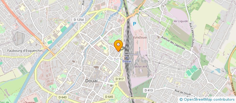 localisation de l'entreprise SCI WAVE à DOUAI