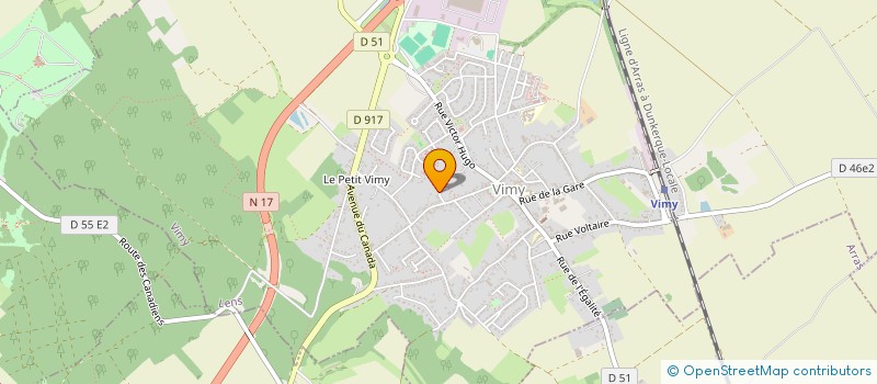 localisation de l'entreprise SCI WAVELET à VIMY