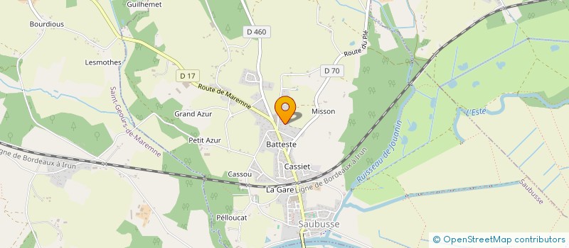 localisation de l'entreprise SCI WAVES AT WORK  SAUBUSSE