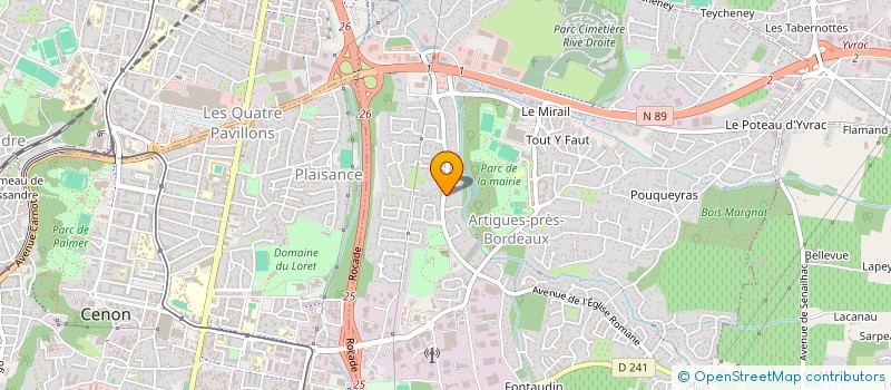 localisation de l'entreprise SCI WAX  ARTIGUES-PRES-BORDEAUX