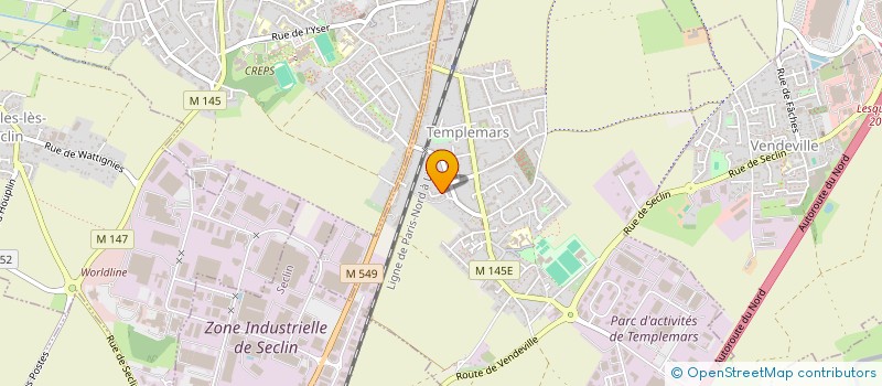 localisation de l'entreprise SCI WAZAK  TEMPLEMARS