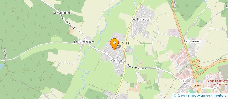 localisation de l'entreprise SCI WB  PERRIGNY