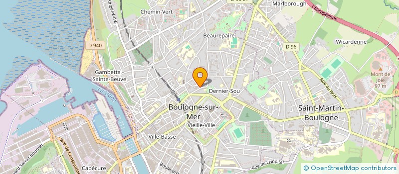 localisation de l'entreprise SCI WB BUSINESS  BOULOGNE-SUR-MER