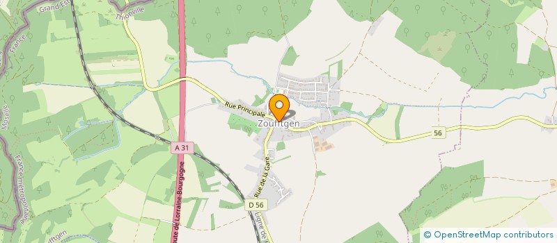 localisation de l'entreprise SCI WBF  ZOUFFTGEN